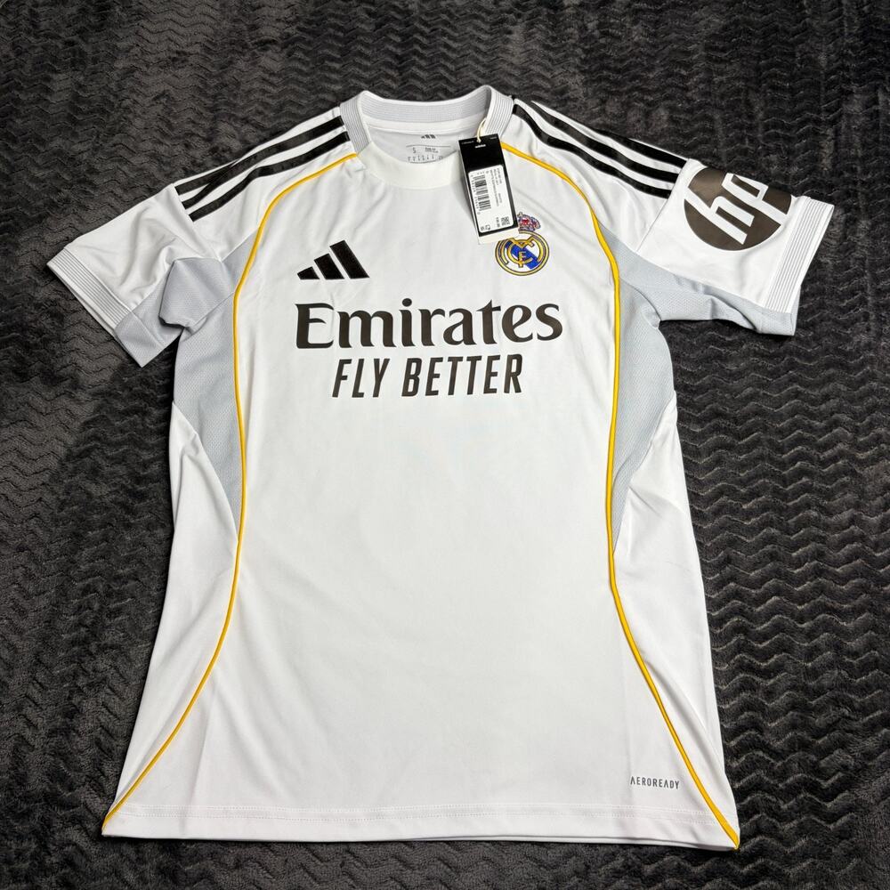 Adidas Real Madrid Home Authentic Jersey MBAPPE 10 Men’s Size S NWT